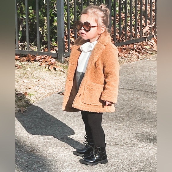 Toddler size 6 black lace up combat ankle boots with zipper - great condition! - Picture 7 of 7